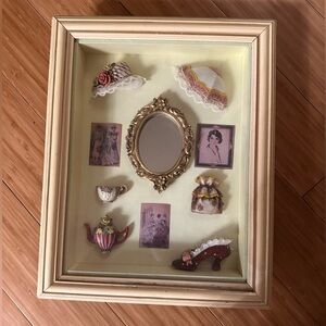 Vintage Arister Gifts Inc Cream/Gold Vintage Ladies ShadowBox-Cream/Gold 11X14